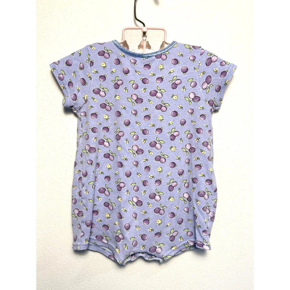 Carters purple fruit romper